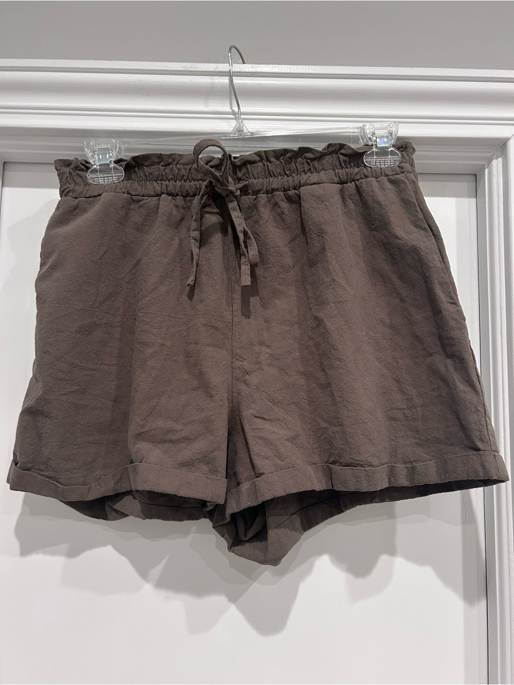 NATURAL LIFE Drawstring Rolled-Hem Shorts - Picture 2 of 10